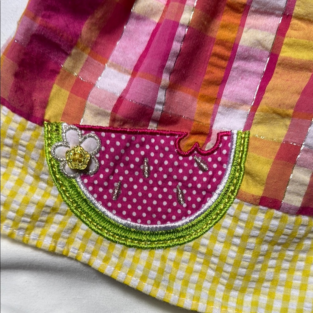 Youngland Pink and Yellow Plaid Dress 18 month - Picture 3 of 7